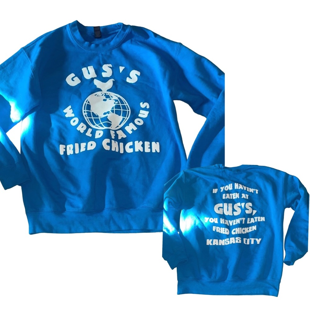Teal Gus's World Famous Fried Chicken Sweatshirt